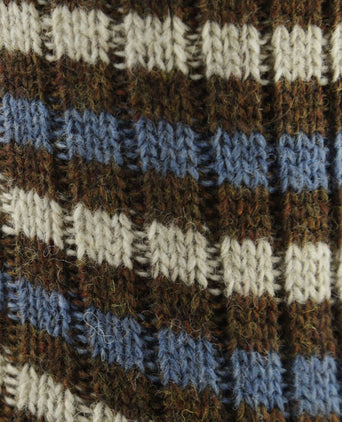 Merino Stripe Socks | Brown