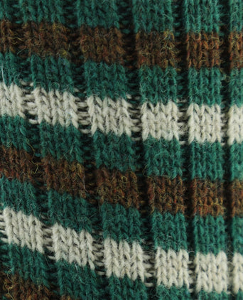 Merino Stripe Socks | Green