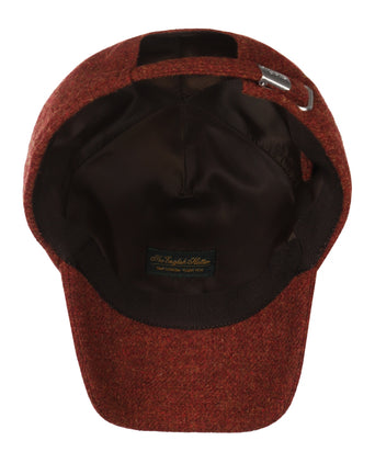 Wigens Tweed Baseball Cap | Red
