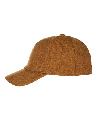 Wigens Tweed Baseball Cap | Yellow