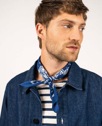 Saint James Sirocco Overshirt | Denim Blue