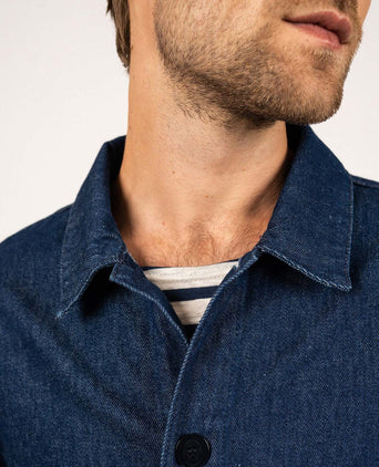 Saint James Sirocco Overshirt | Denim Blue