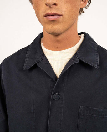 Saint James Sirocco Overshirt | Navy Blue