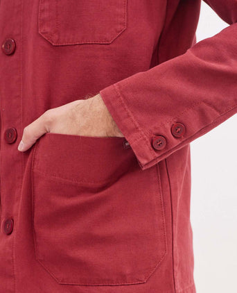 Saint James Sirocco Overshirt | Red