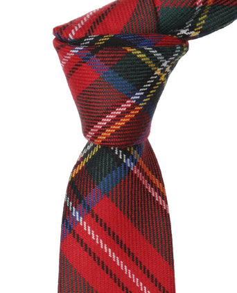 Tie Scottish Plaid | Red