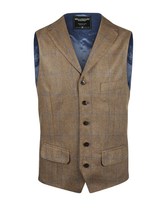 Wellington Gilet 100% Zijde | Bruin