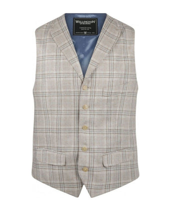 Wellington Gilet 100% Zijde | Bruin