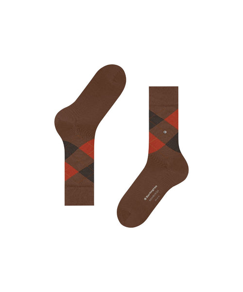 Burlington Edinburgh Men's Socks | Brown