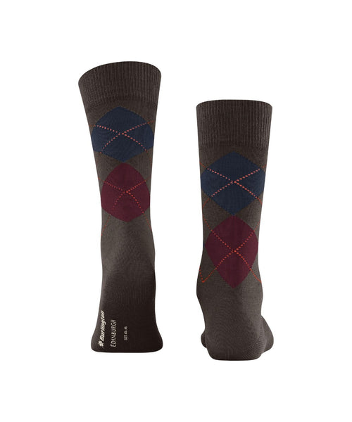 Burlington Edinburgh Men's Socks | Brown