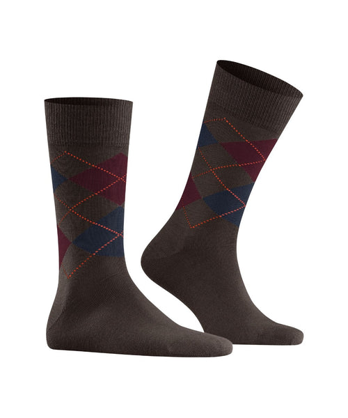 Burlington Edinburgh Men's Socks | Brown