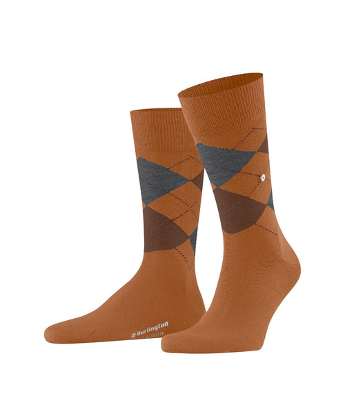 Burlington Edinburgh Men's Socks | Brown