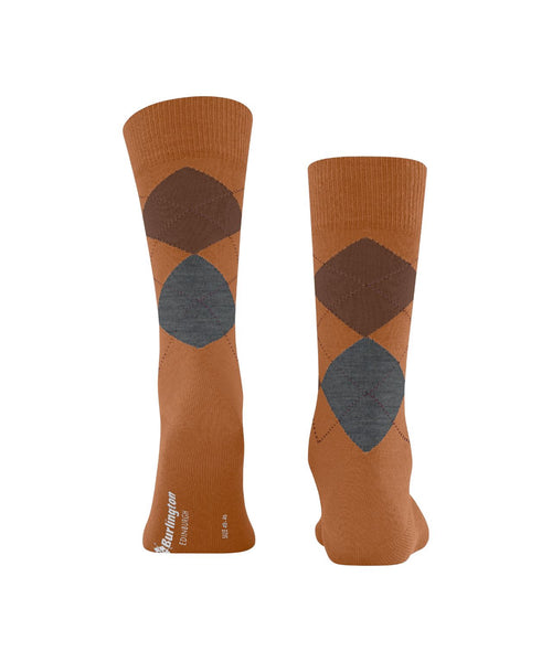 Burlington Edinburgh Men's Socks | Brown