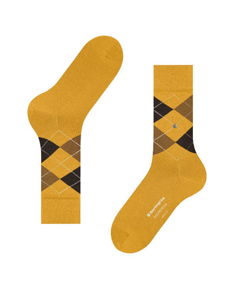 Burlington Edinburgh Heren Sokken | Geel