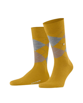 Burlington Edinburgh Heren Sokken | Geel