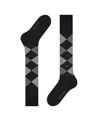 Burlington Edinburgh Men's Knee Socks | Black