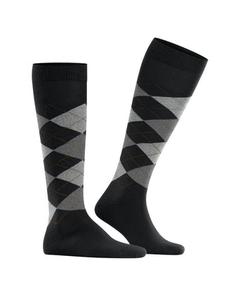 Burlington Edinburgh Men's Knee Socks | Black