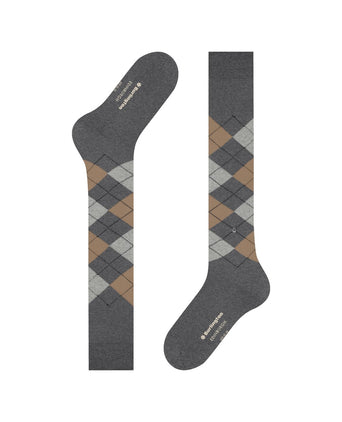 Burlington Edinburgh Men's Knee Socks | Grey