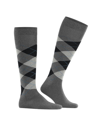 Burlington Edinburgh Men's Knee Socks | Grey