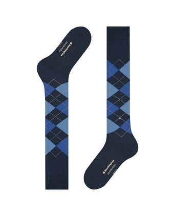 Burlington Edinburgh Men's Knee Socks | Blue