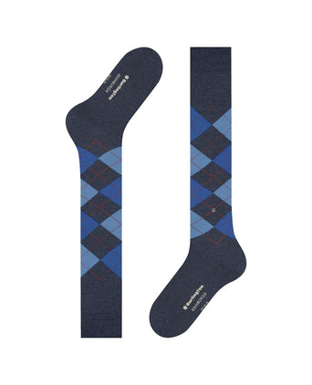 Burlington Edinburgh Men's Knee Socks | Blue