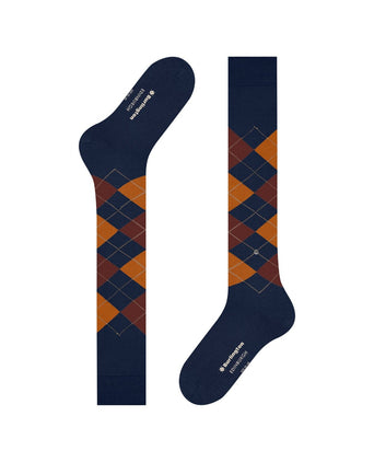 Burlington Edinburgh Men's Knee Socks | Blue