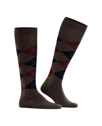 Burlington Edinburgh Men's Knee Socks | Brown