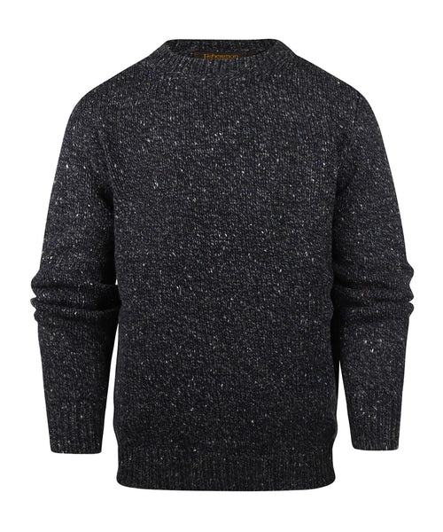 Fisherman Ronde Hals Pullover | Blauw