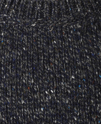 Fisherman Round Neck Sweater | Blue