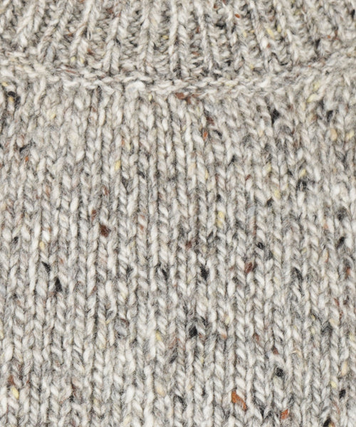 Fisherman Round Neck Pullover | Brown