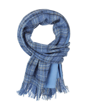 Harris Tweed Scarf | Blauw