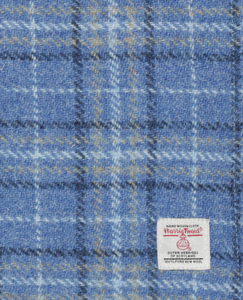Harris Tweed Scarf | Blauw