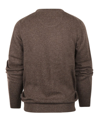Ronde Hals Cashmere Pullover | Bruin