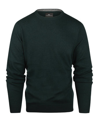 Round Neck Cashmere Sweater | Green