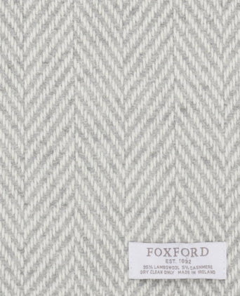 Lambswool/Cashmere Scarf | Light Grey