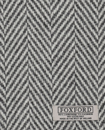 Lamsbswool/Cashmere Sjaal | Grijs