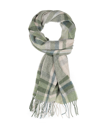 Lambswool Sjaal 30X210CM | Groen