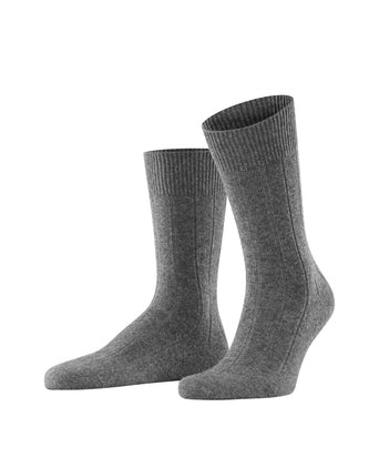 Lhasa Rib Men Socks | Grey