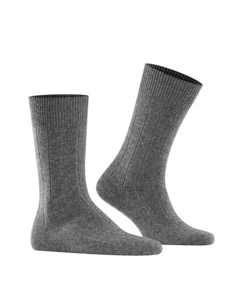 Lhasa Rib Men Socks | Grey