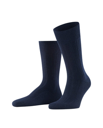 Lhasa Rib Men's Socks | Dark Navy