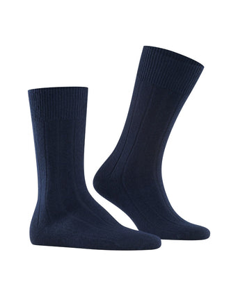 Lhasa Rib Men's Socks | Dark Navy