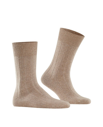 Lhasa Rib Men's Socks | Brown