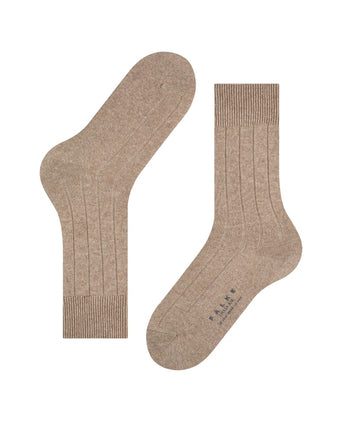 Lhasa Rib Men's Socks | Brown