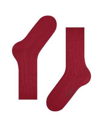 Lhasa Rib Men's Socks | Red