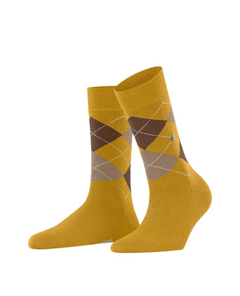 Burlington Marylebone Dames Sokken | Geel