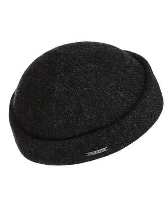 Stetson Docker Wool Herringbone | Black