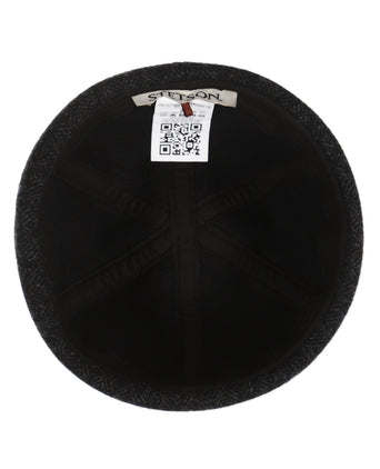 Stetson Docker Wool Herringbone | Black