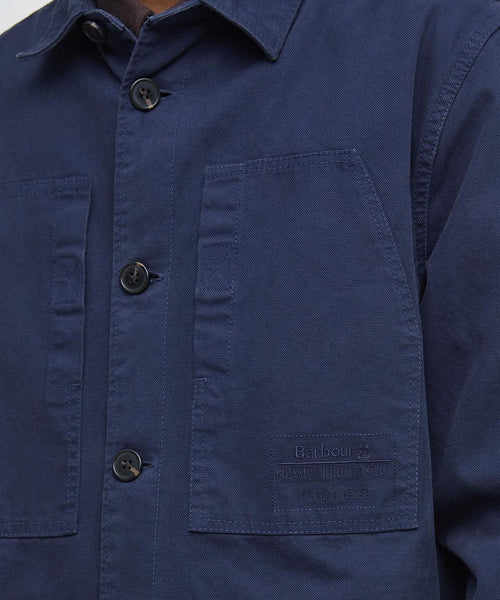 Barbour Deepdale Relaxed Fit Overshirt | Navy Blauw