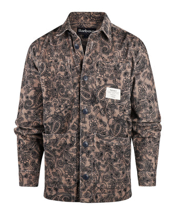 Barbour Brignall Printed Corduroy Overshirt | Brown