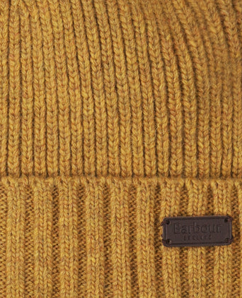 Barbour Carlton Beanie Hat | Geel