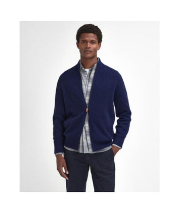 Barbour Talder Zip Through | Navy Blue